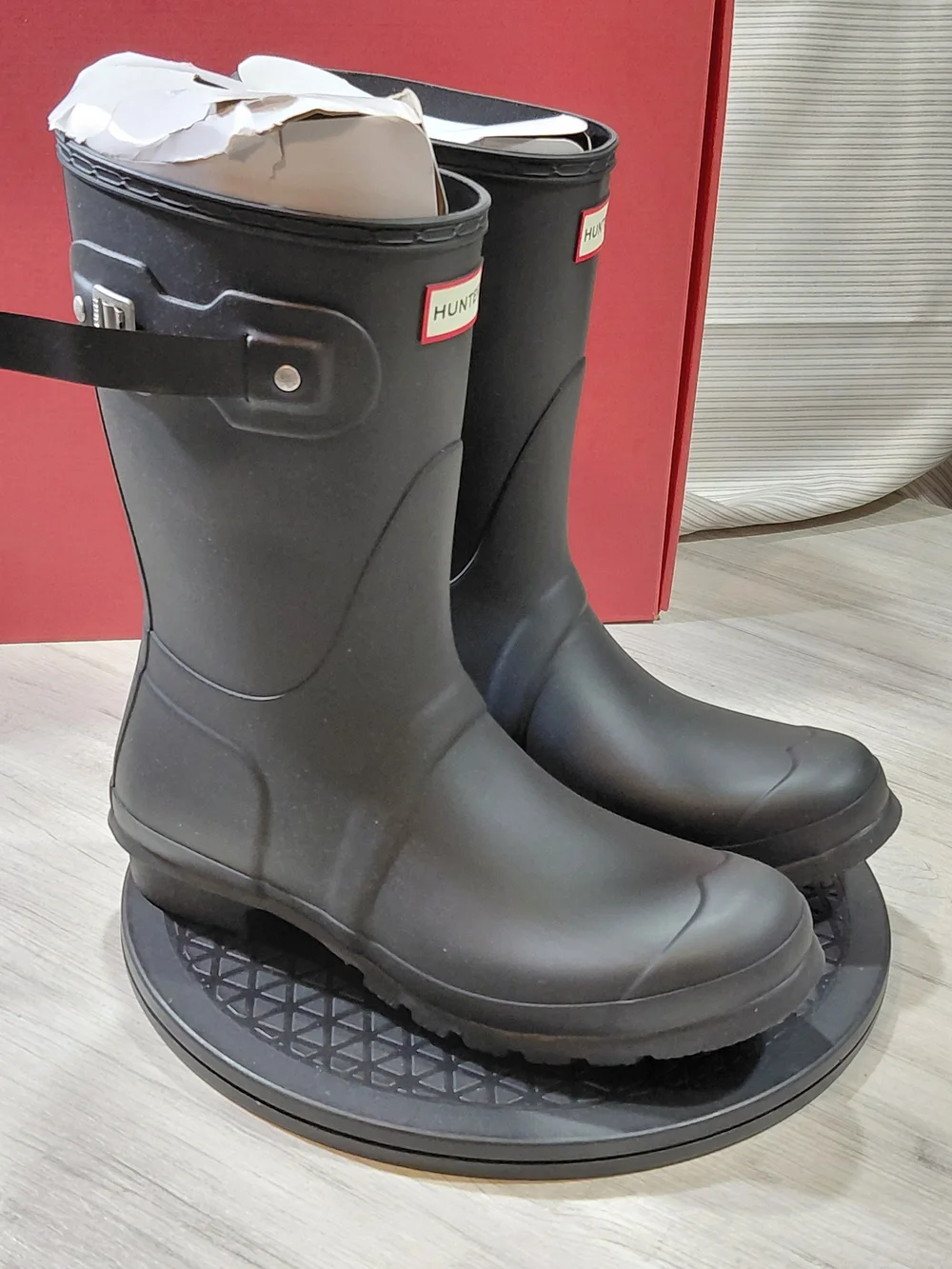 NEW Hunter Womens Black Original Short Waterproof Rain Boots SIZE 10